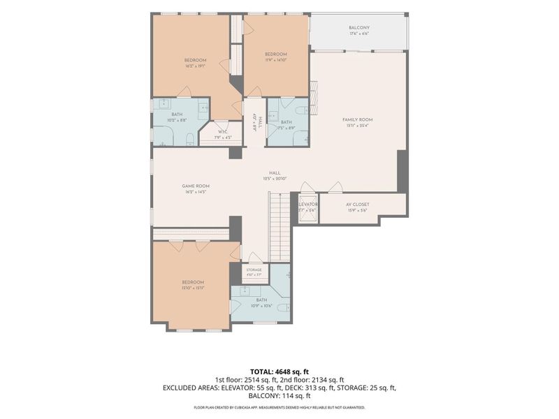 2D floor plan layout of this home in , Galveston, TX (Image 5).