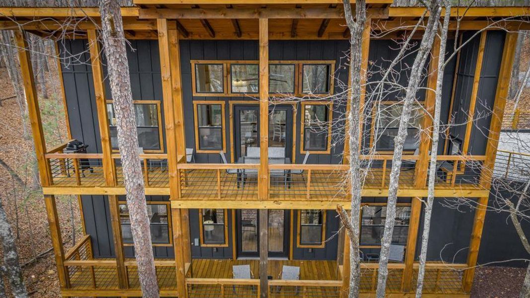 Exterior details and patio area of a home in , Morganton (Image 33).