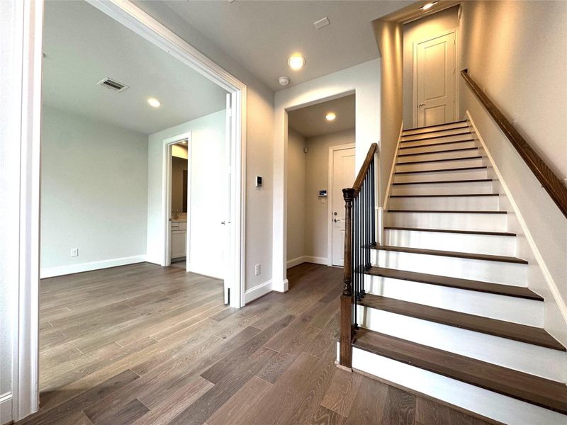 Rich wood floors throughout!