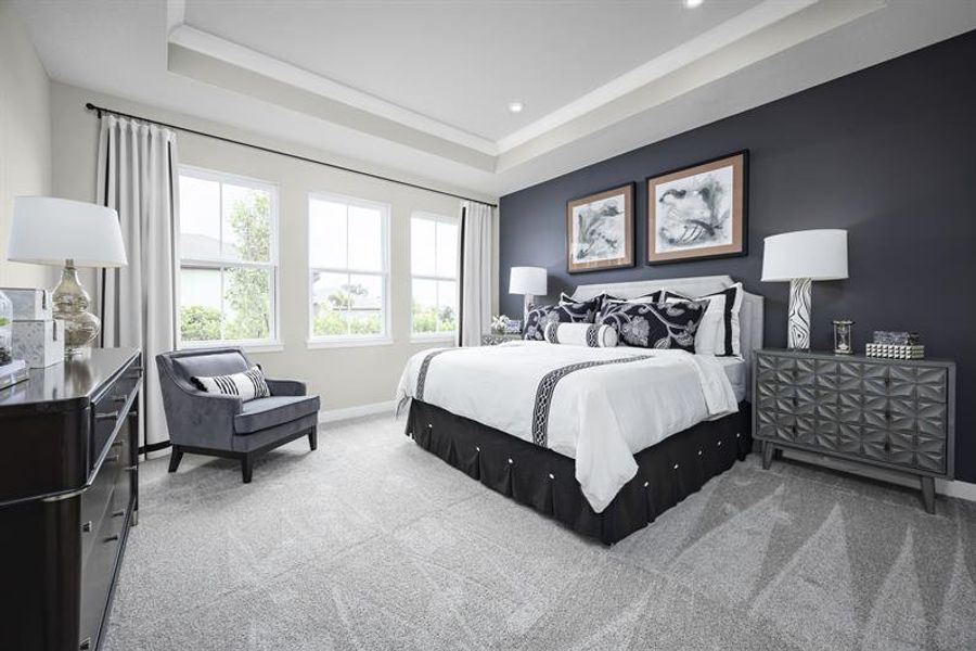 Representative furnished interior of a home built from the Patterson by Ryan Homes in Cedar Landings, Leesburg (Image 10).