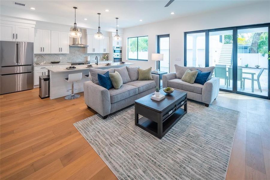 Furnished interior view inside a new home in , Sarasota (Image 45).