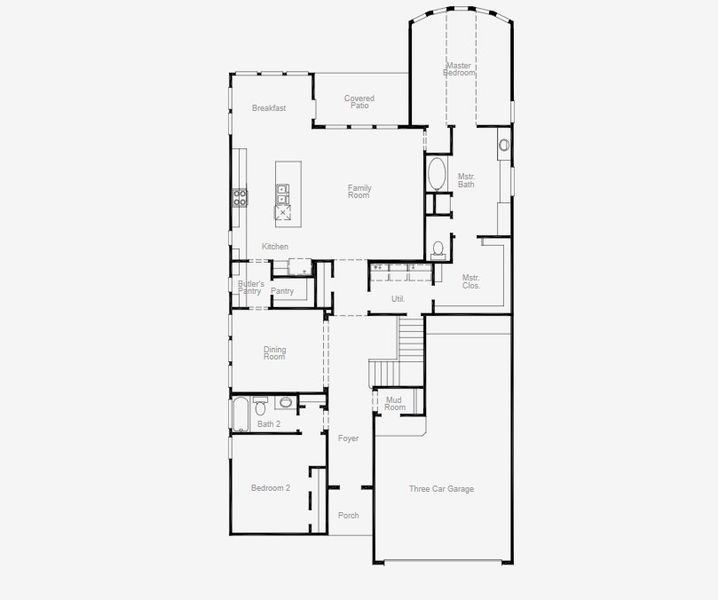 2D floor plan layout of this home in Valencia 50', Manvel, TX (Image 4). 2D floor plan layout of this home in Valencia 50', Manvel, TX (Image 4).