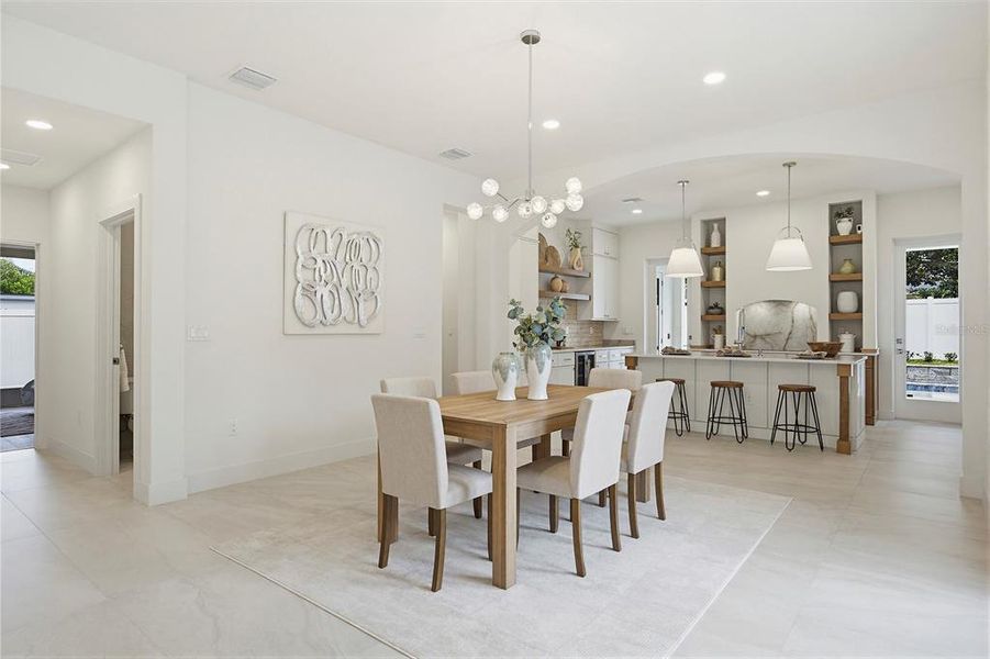 Furnished interior view inside a new home in , Winter Park (Image 10).