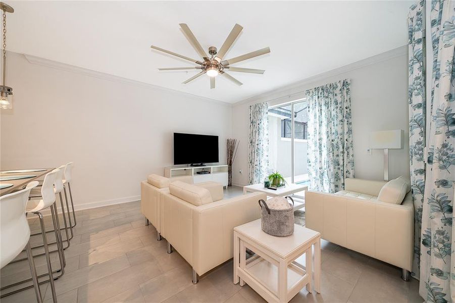 Furnished interior view inside a new home in , Kissimmee (Image 32).