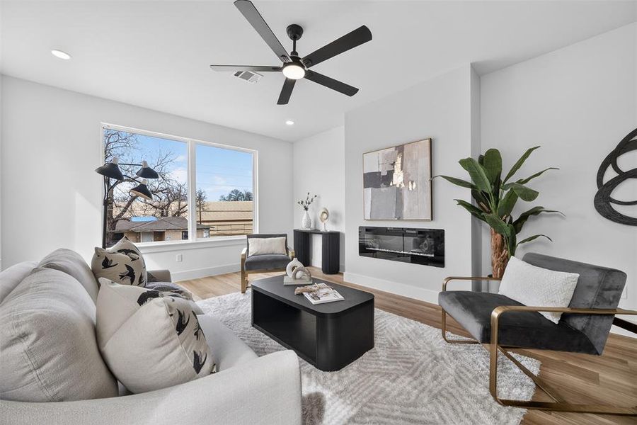 Furnished interior view inside a new home in , Dallas (Image 9).