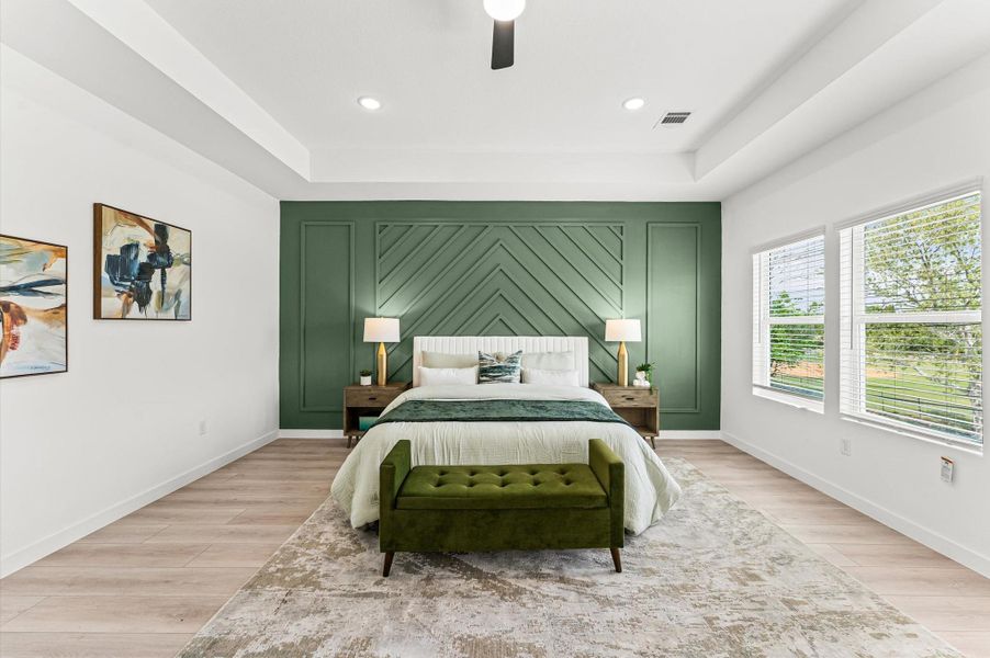 Furnished interior view inside a new home in , Houston (Image 8).