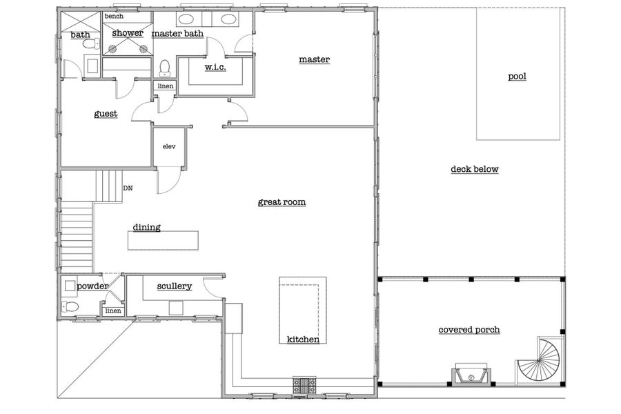 2D floor plan layout of this home in , Isle Of Palms, SC (Image 3).