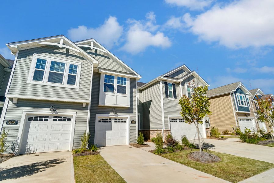 Exterior front and 1-car garage