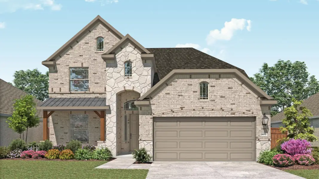 Elevation 3 - Hickory Floor Plan