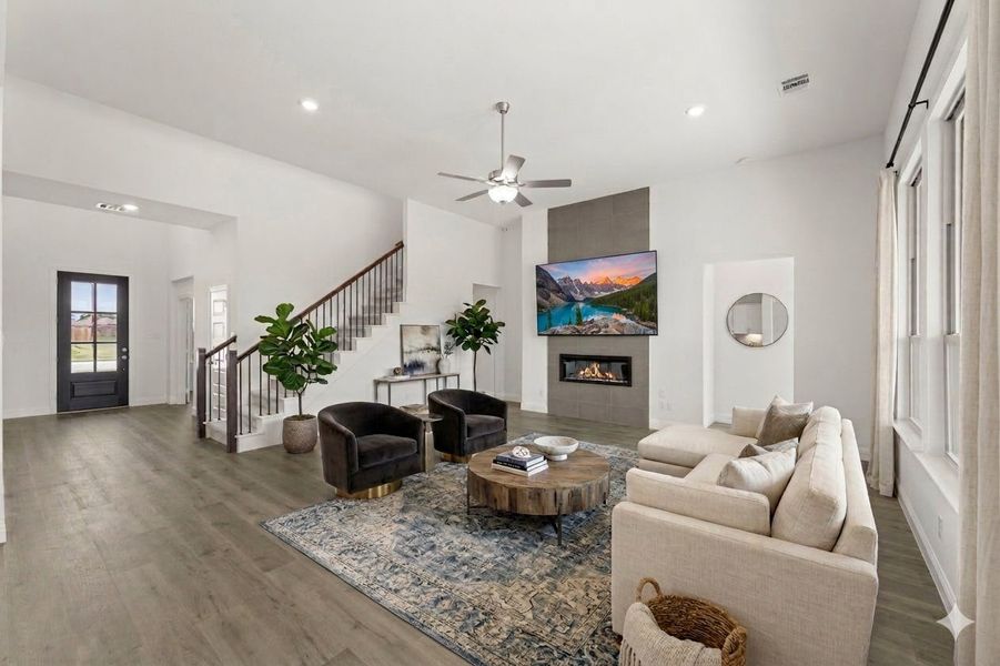 Furnished interior view inside a new home in Park Trails, Forney (Image 7).