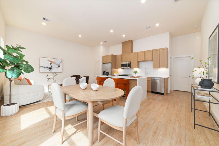 Furnished interior view inside a new home in , Houston (Image 32). Furnished interior view inside a new home in , Houston (Image 32).