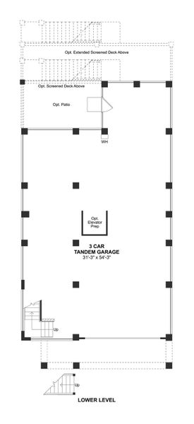 2D floor plan layout for the Bay Point by K. Hovnanian® Homes in Sea Island Collective, Beaufort, SC (Image 5).