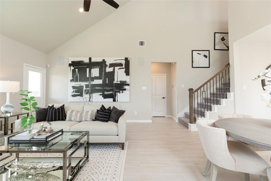 Furnished interior view inside a new home in , Conroe (Image 25).