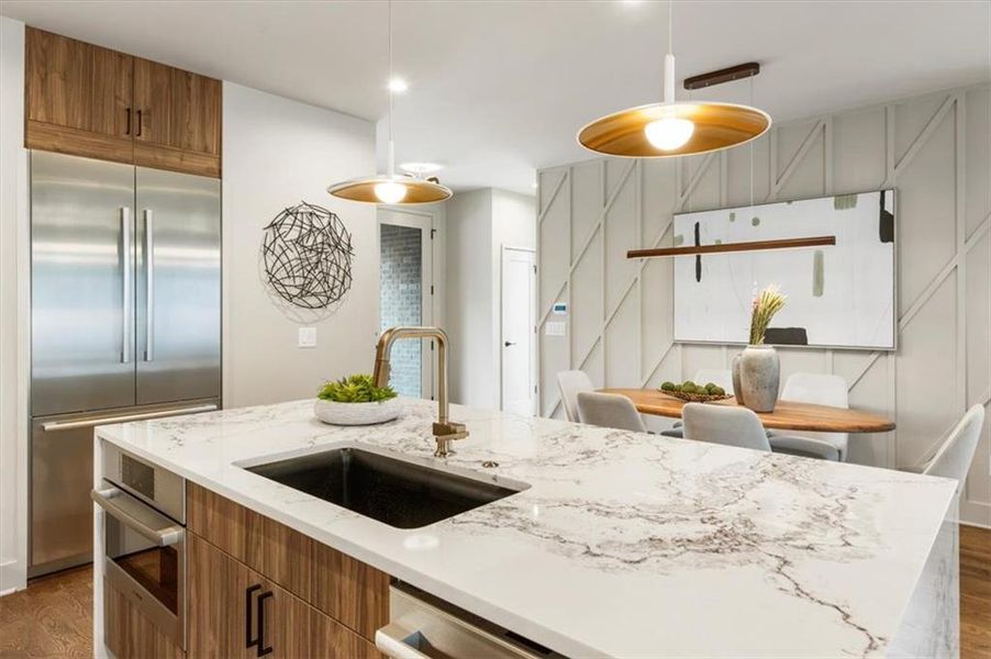 Furnished interior view inside a new home in , Atlanta (Image 35).