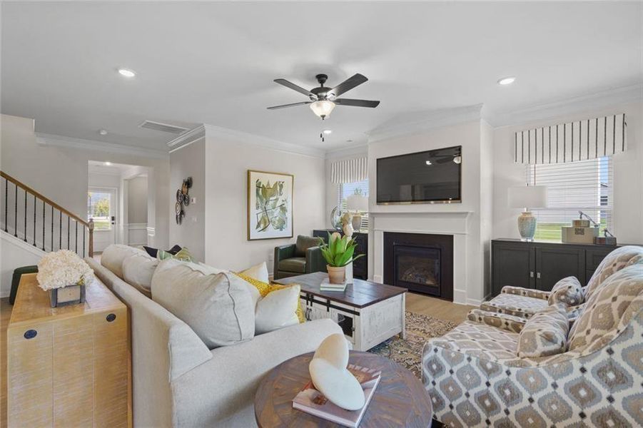 Furnished interior view inside a new home in Summerfield Place, Carrollton (Image 7).