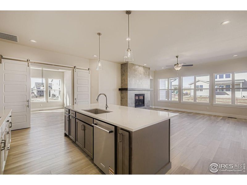 Furnished interior view inside a new home in RainDance, Windsor (Image 10).