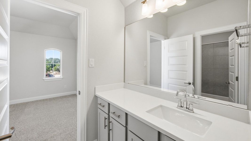 Furnished interior view inside a new home in Hawkes Landing, Leander (Image 8).