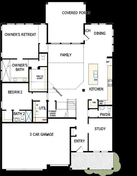 2D floor plan layout of this home in The Ridge at Northlake, Northlake, TX (Image 3). 2D floor plan layout of this home in The Ridge at Northlake, Northlake, TX (Image 3).