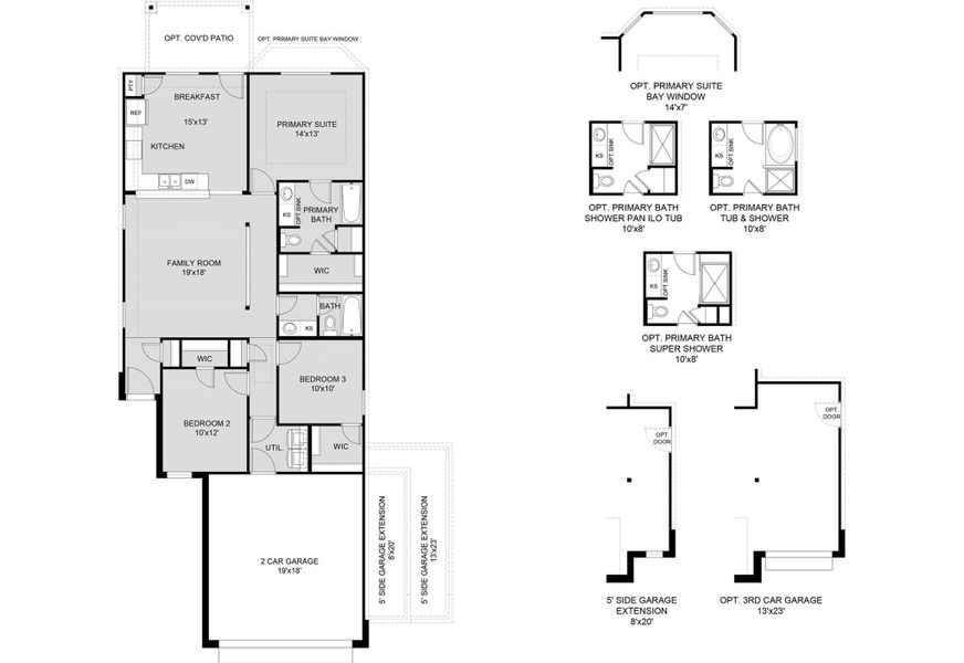 2D floor plan layout of this home in Mackenzie Creek, Conroe, TX (Image 3). 2D floor plan layout of this home in Mackenzie Creek, Conroe, TX (Image 3).