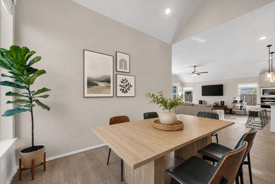 Furnished interior view inside a new home in Pomona, Manvel (Image 15).