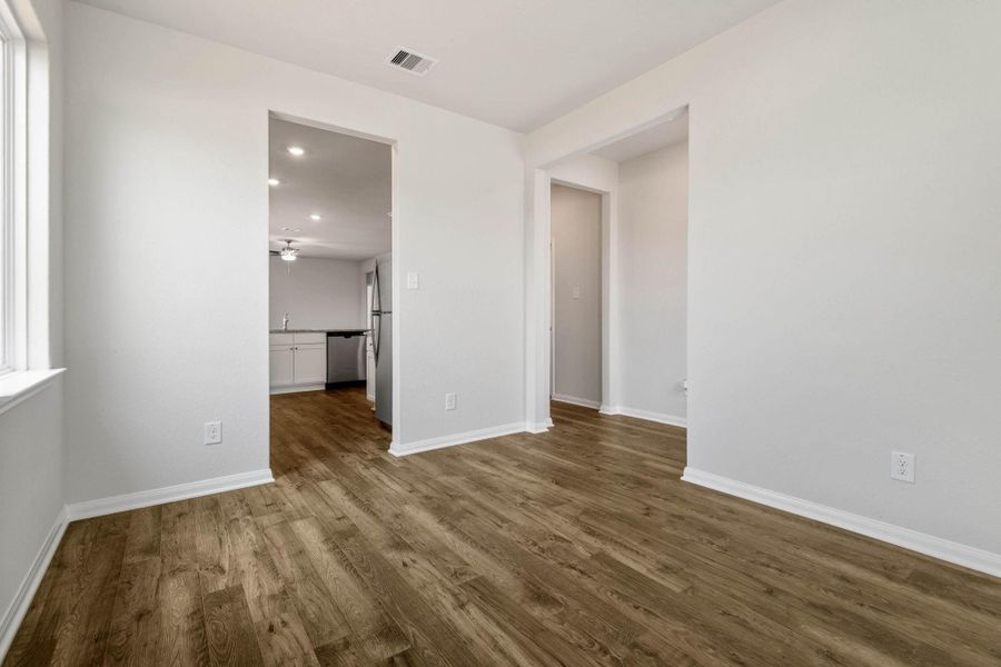 Spacious, unfurnished interior of a new home in Trails at Cochran Ranch, Waller (Image 10). Spacious, unfurnished interior of a new home in Trails at Cochran Ranch, Waller (Image 10).
