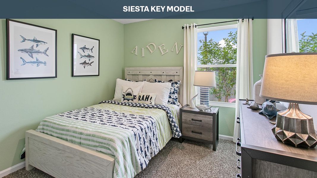 Representative furnished interior of a home built from the Siesta Key by D.R. Horton in Sawmill Branch Express, Palm Coast (Image 16).