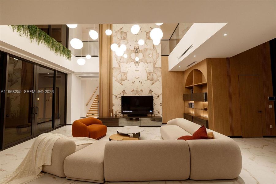 Furnished interior view inside a new home in , Miami (Image 52).