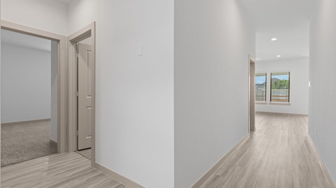 Representative unfurnished interior of a home built from the FANNIN by D.R. Horton in Alexander, Pearland (Image 15). Representative unfurnished interior of a home built from the FANNIN by D.R. Horton in Alexander, Pearland (Image 15).