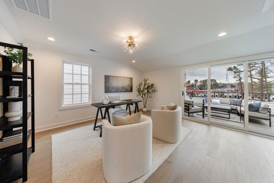 Furnished interior view inside a new home in , Alpharetta (Image 38).