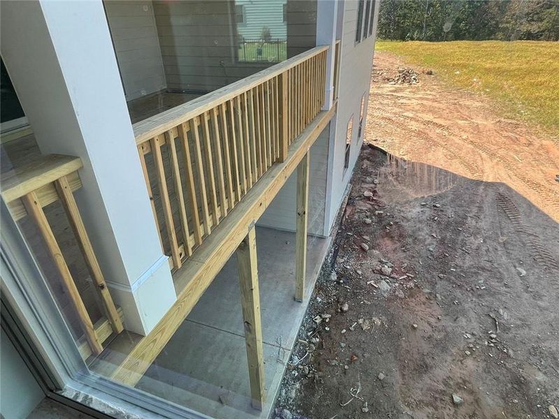 Exterior details and patio area of a home in Horizon at Laurel Canyon, Canton (Image 5).