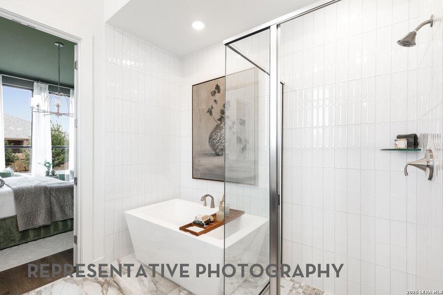 Furnished interior view inside a new home in Venado Crossing, Cibolo (Image 15).