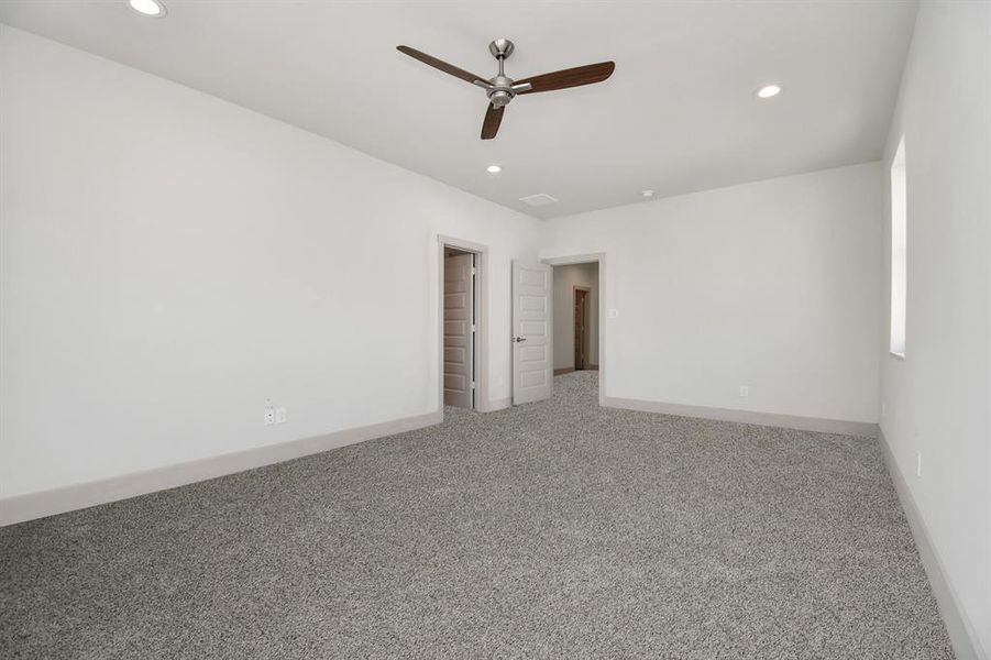 Primary Bedroom with Ceiling Fan - 13X20