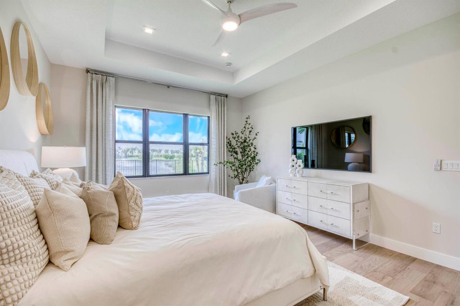 Furnished interior view inside a new home in Apex at Avenir, Palm Beach Gardens (Image 28).