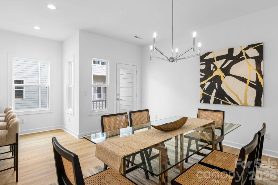 Furnished interior view inside a new home in , Charlotte (Image 9).