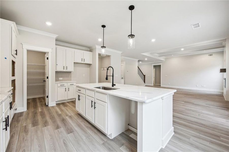 Furnished interior view inside a new home in Rosewood Lake Estates, Hoschton (Image 11).