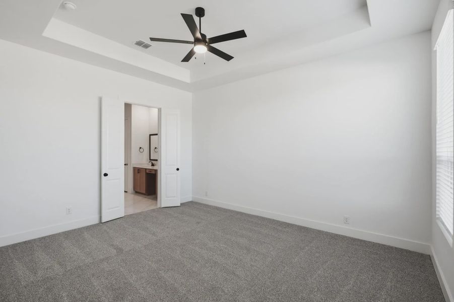 Representative unfurnished interior of a home built from the Talos by Chesmar Homes in Prominence Urban, San Antonio (Image 14).