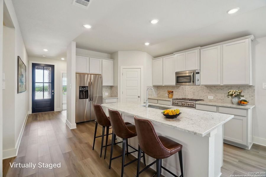Furnished interior view inside a new home in Thomas Pond, San Antonio (Image 6). Furnished interior view inside a new home in Thomas Pond, San Antonio (Image 6).