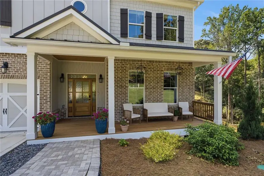 Exterior details and patio area of a home in , Cumming (Image 21).