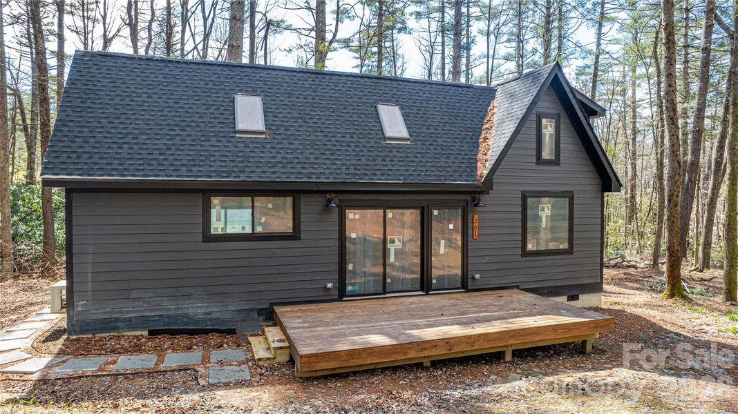 Exterior details and patio area of a home in , Brevard (Image 13).
