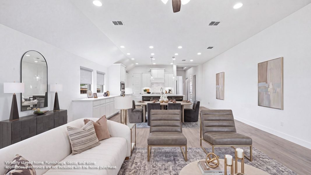 Furnished interior view inside a new home in Trinity Falls, McKinney (Image 7).