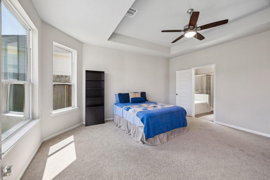 Primary Bedroom with ample space for reading nook Primary Bedroom with ample space for reading nook