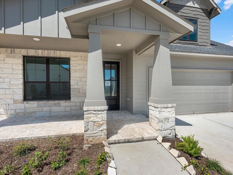 Exterior details and patio area of a home in Austin Point, Richmond (Image 3).