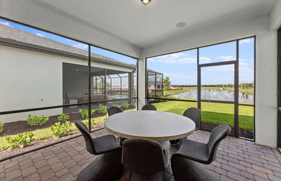 Screened-in and covered lanai, perfect for entertaining Screened-in and covered lanai, perfect for entertaining