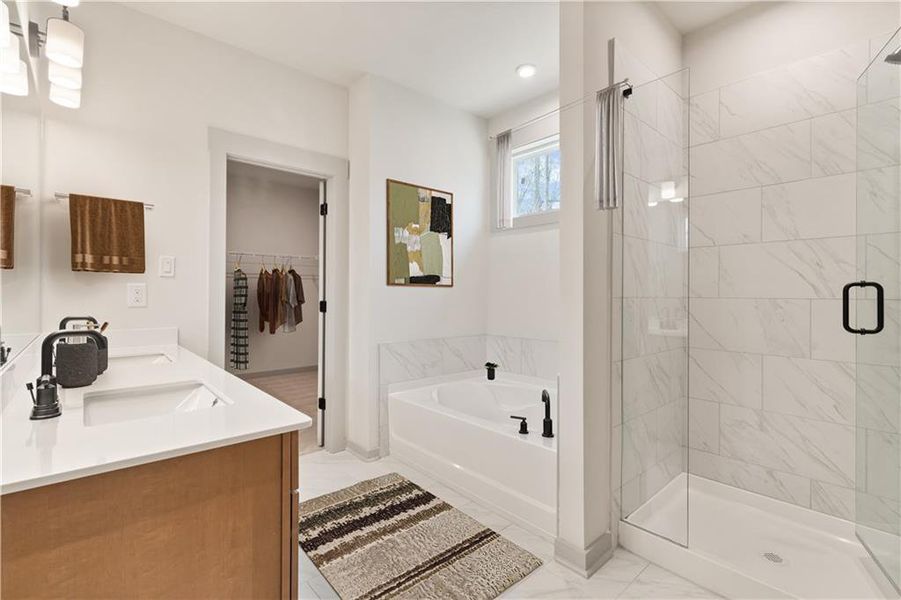 Furnished interior view inside a new home in Easton Walk, Lawrenceville (Image 10). Furnished interior view inside a new home in Easton Walk, Lawrenceville (Image 10).