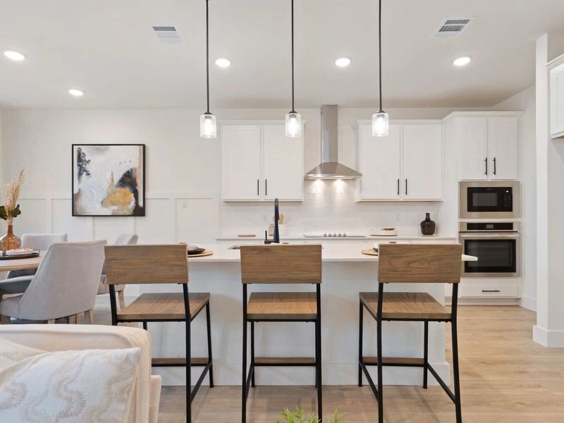 Furnished interior view inside a new home in Lake Park Villas, Wylie (Image 11).