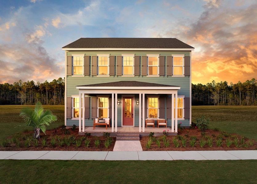 Representative exterior photo of a completed home built from the Overton by Ashton Woods in Midtown at Nexton, Summerville, SC (Image 11). Representative exterior photo of a completed home built from the Overton by Ashton Woods in Midtown at Nexton, Summerville, SC (Image 11).