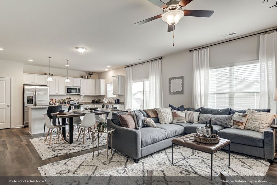 Furnished interior view inside a new home in Six Oaks, Summerville (Image 9). Furnished interior view inside a new home in Six Oaks, Summerville (Image 9).
