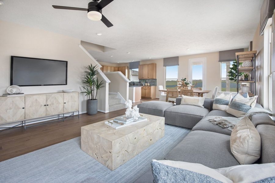 Representative furnished interior of a home built from the 2041 by KB Home in Brighton Trails, Hockley (Image 6).