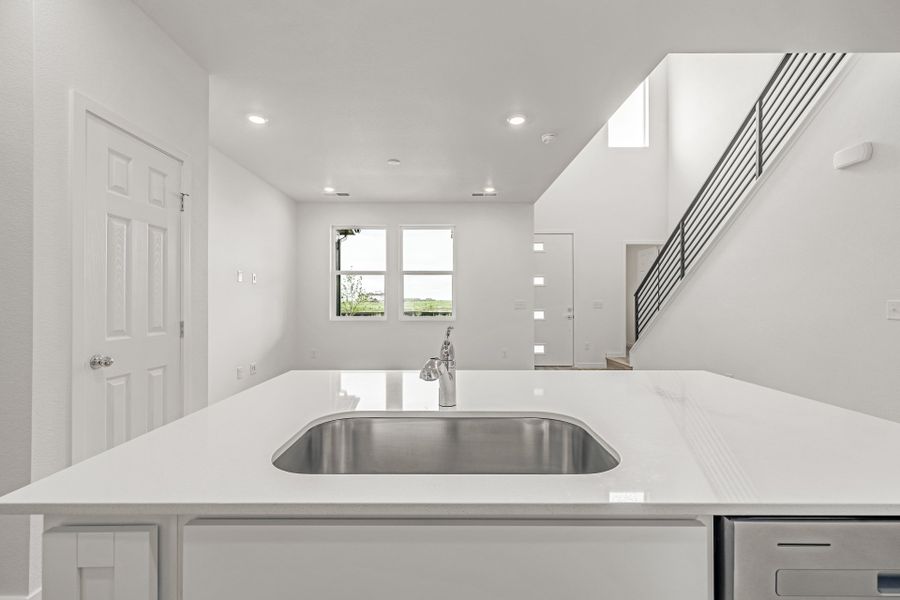 Furnished interior view inside a new home in Painted Prairie, Aurora (Image 8). Furnished interior view inside a new home in Painted Prairie, Aurora (Image 8).