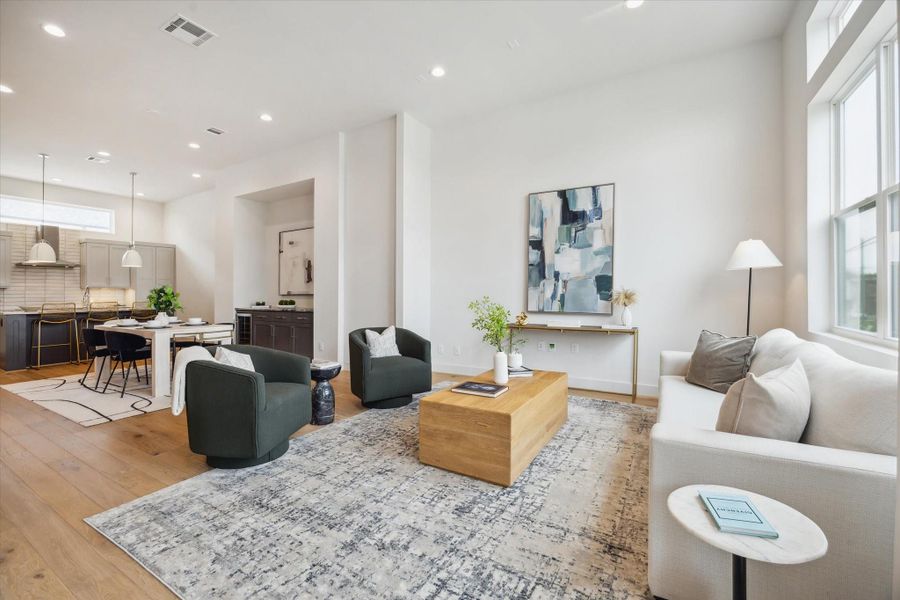 Furnished interior view inside a new home in Point East, Houston (Image 7).